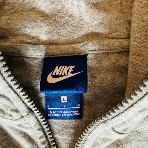 Nike Cotton Jogger Set Kids Light Grey w/Blue Logo - Picture 9 of 13